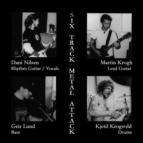 Six Track Metal Attack (2004) EP backcover - alternative version.